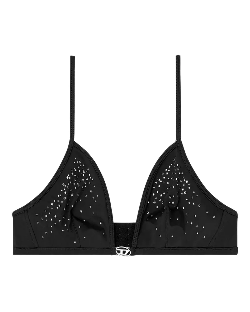 Diesel Verzierter Luna-Dnm Triangel-BH - Schwarz Schwarz