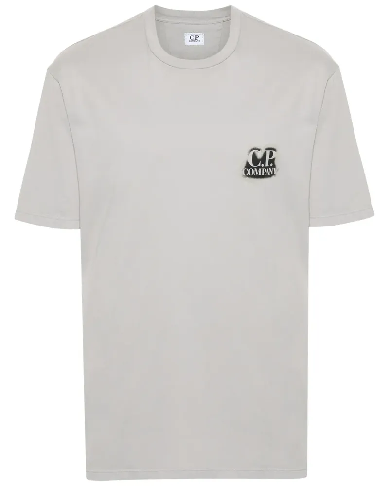C.P. Company T-Shirt mit Logo-Print - Grau Grau