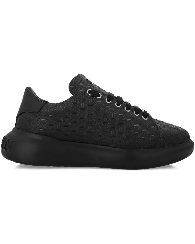 Philipp Plein Sneakers mit Monogramm - Schwarz Schwarz