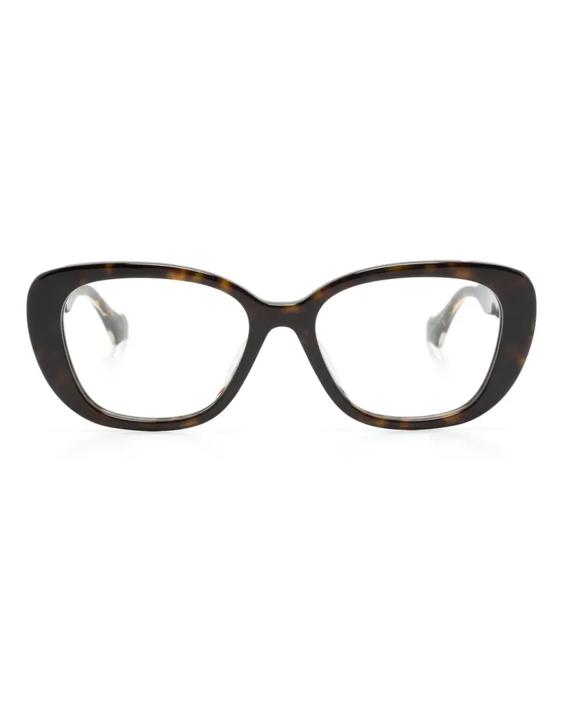 Gucci Brille mit Cat-Eye-Gestell - Braun Braun