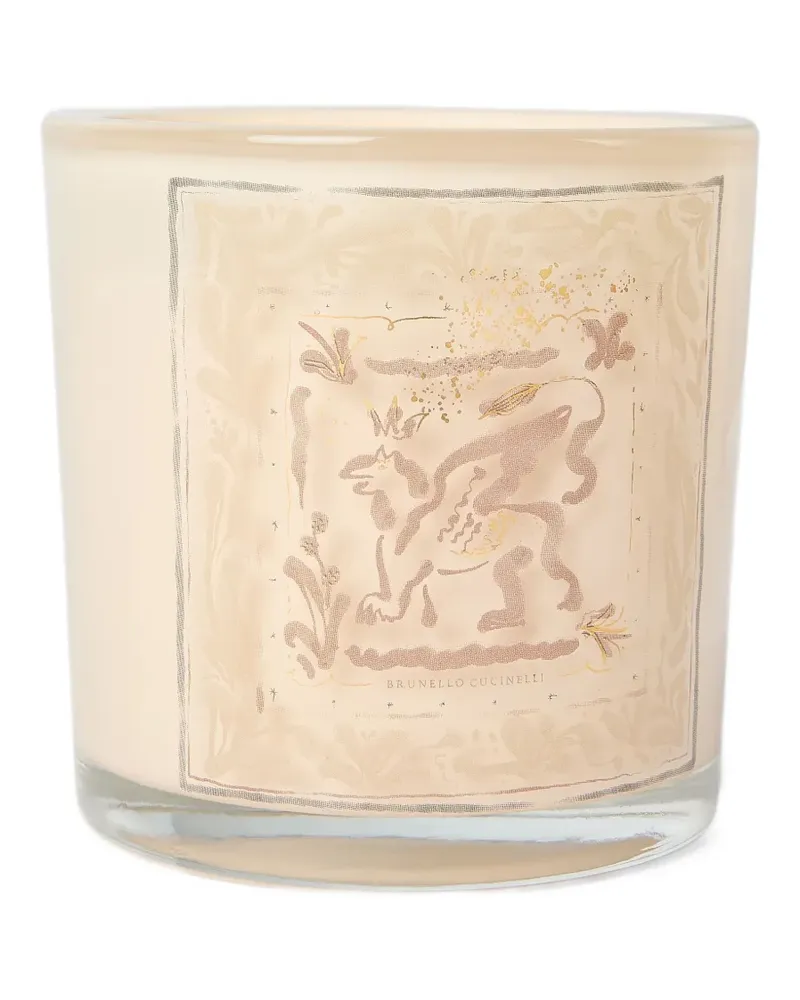 Brunello Cucinelli Kerze mit Greif-Design - Nude Nude