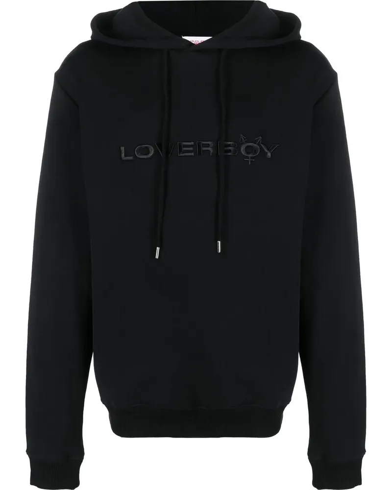 Charles Jeffrey Loverboy Hoodie mit Logo-Stickerei - Schwarz Schwarz