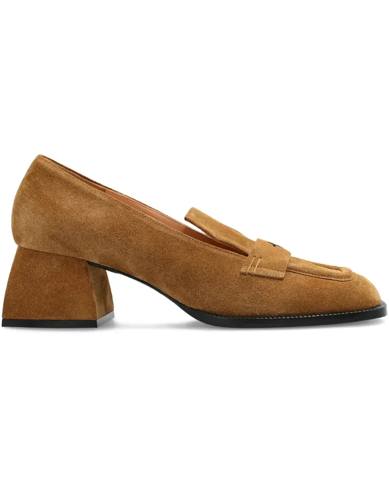 NODALETO 50mm Bulla Cara loafers - Braun Braun