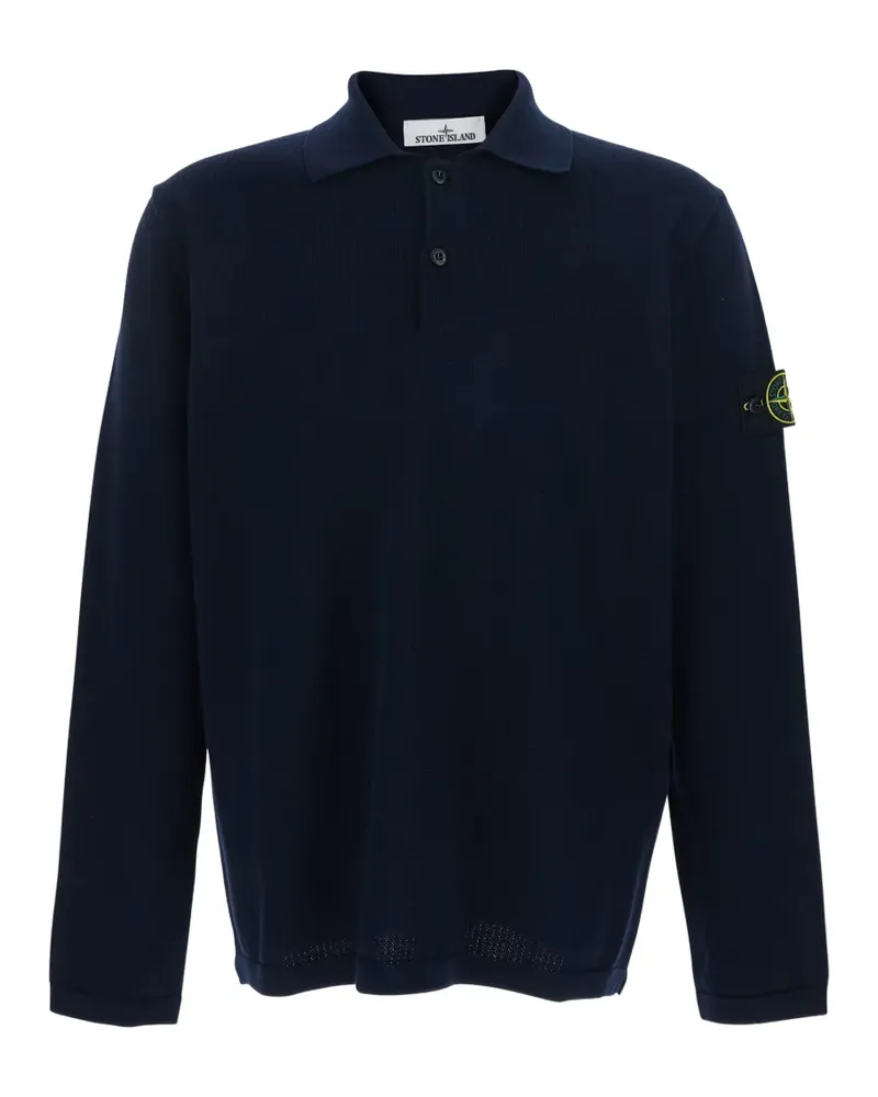 Stone Island 5100024 Poloshirt aus Bio-Baumwolle - Blau Blau