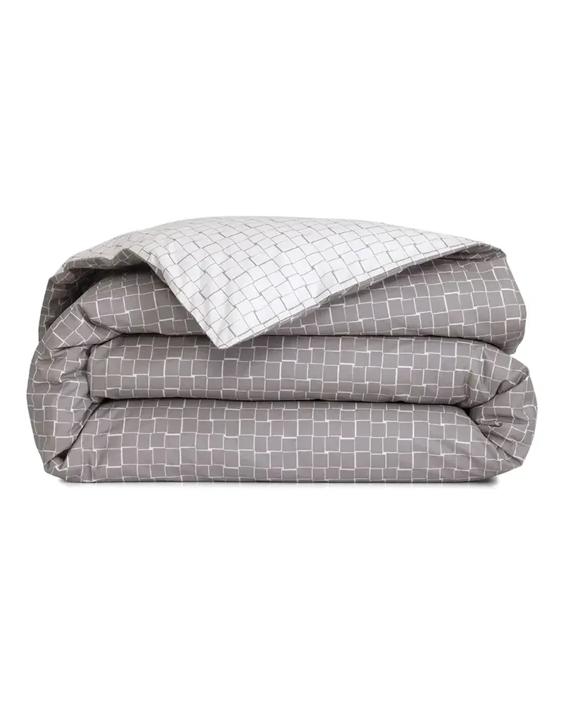 Lacoste check duvet cover - Grau Grau