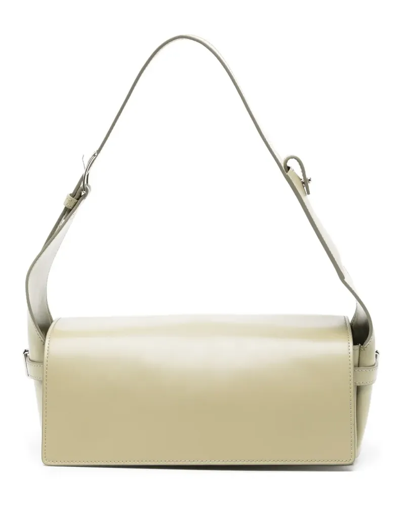 OPEN YY Schultertasche aus Leder - Grün Grün
