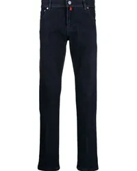 Kiton Halbhohe Straight-Leg-Jeans Blau