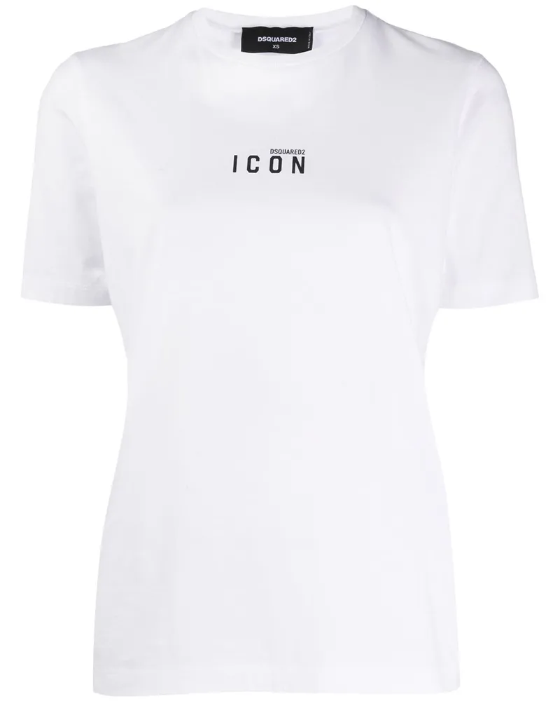 Dsquared2 T-Shirt mit Logo-Print - Weiß Weiß