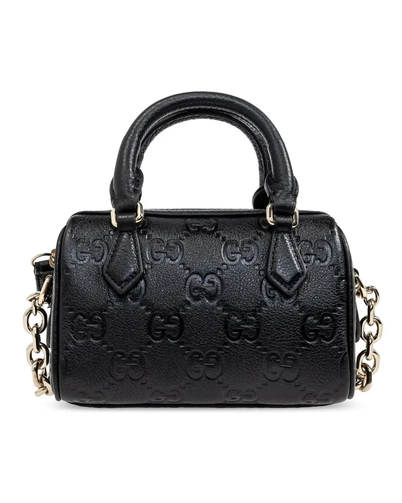 Gucci Mini GG Emblem Tote Bag - Schwarz Schwarz