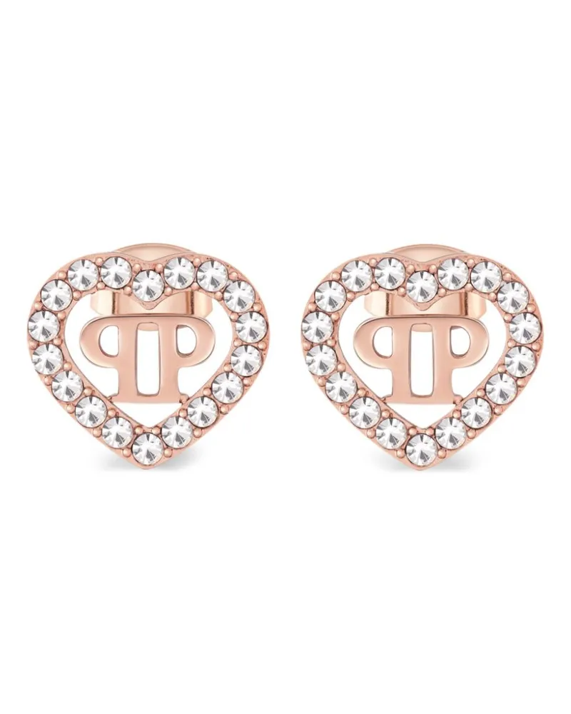 Philipp Plein Rocky Hearts Ohrringe - Rosa Rosa