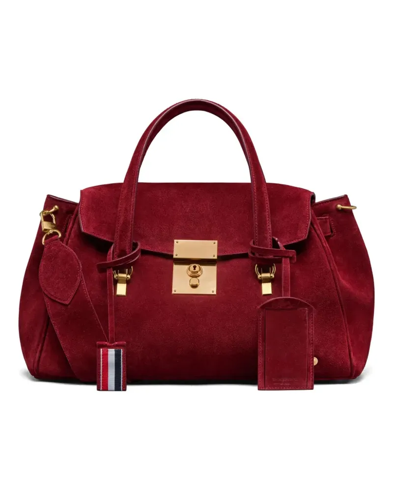 Thom Browne Mrs Thom Reisetasche aus Kalbswildleder - Rot Rot