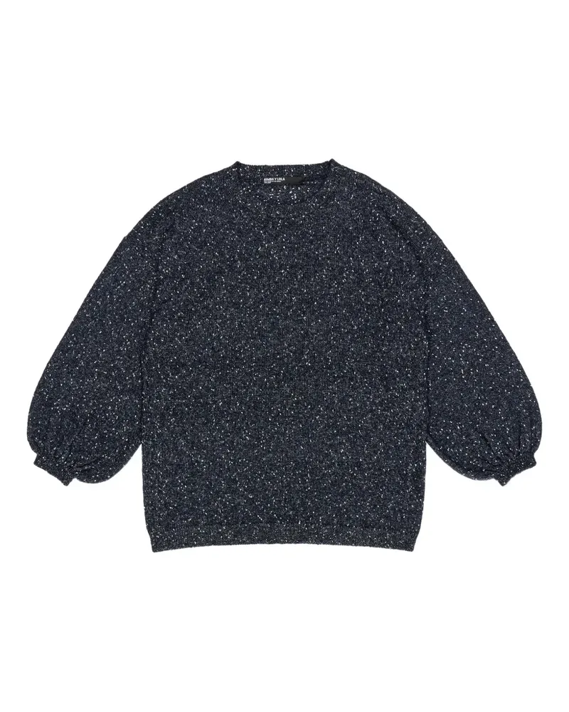 BIMBA Y LOLA speckled balloon-sleeve sweater - Blau Blau