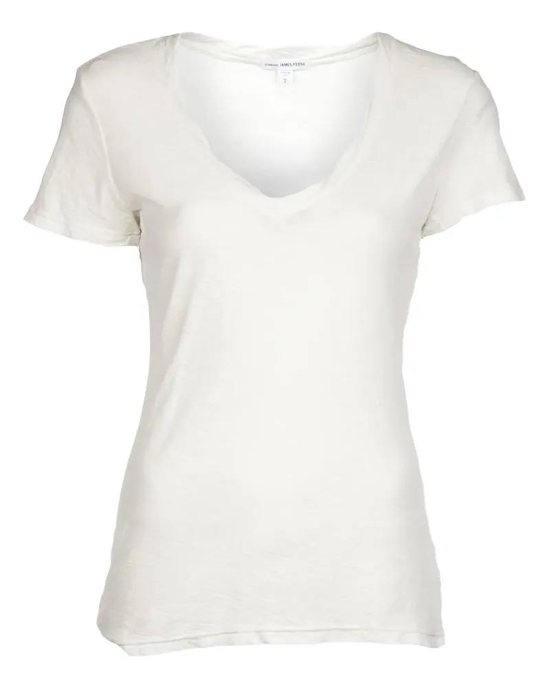 James Perse Casual v-neck t-shirt - Weiß Weiß