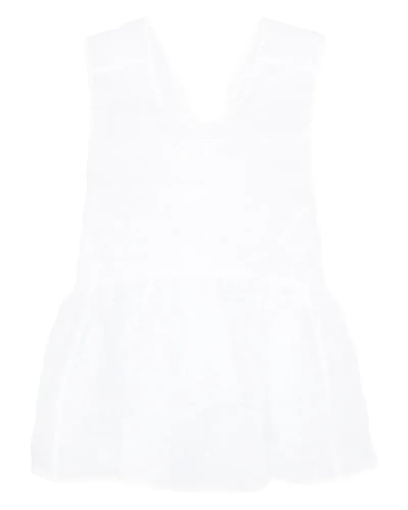 Cecilie Bahnsen Cora peplum top - Weiß Weiß