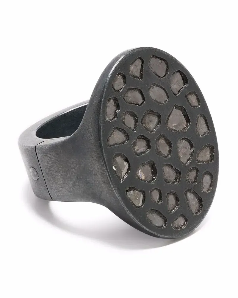Parts Of Four Sistema Ring mit einem Diamanten - Schwarz Schwarz