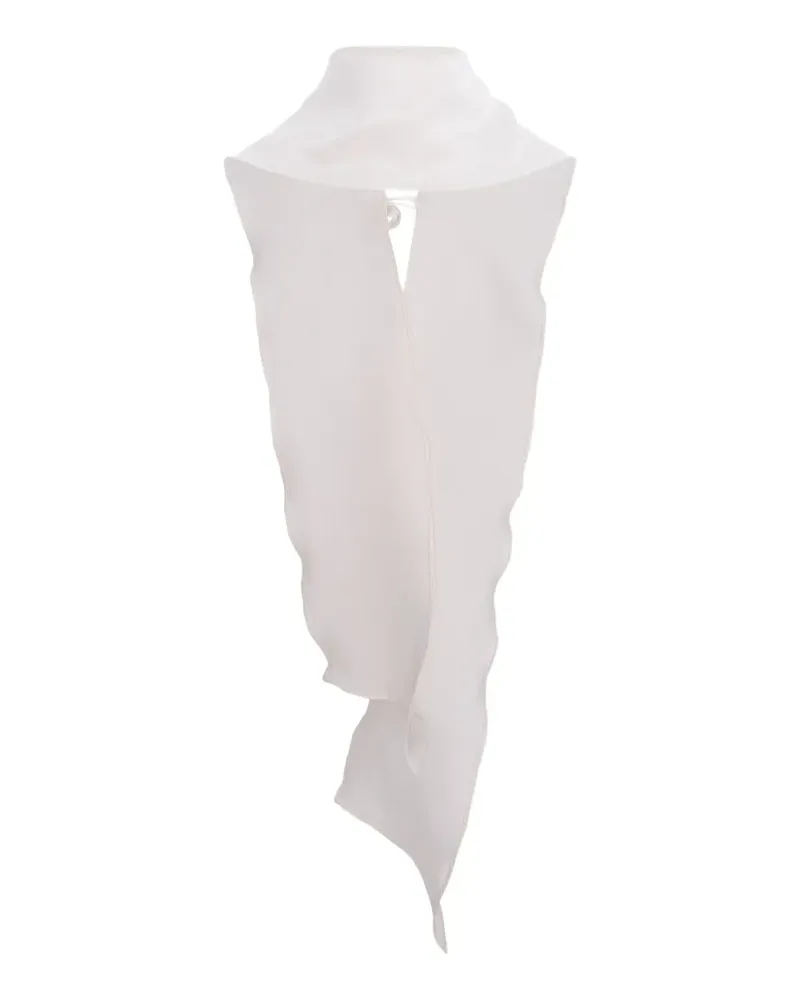 MANURÍ donna silk scarf - Weiß Weiß
