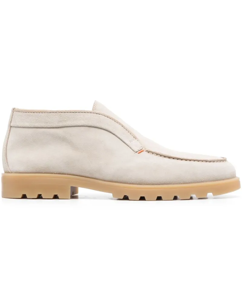 Santoni Loafer mit mandelförmiger Kappe - Nude Nude