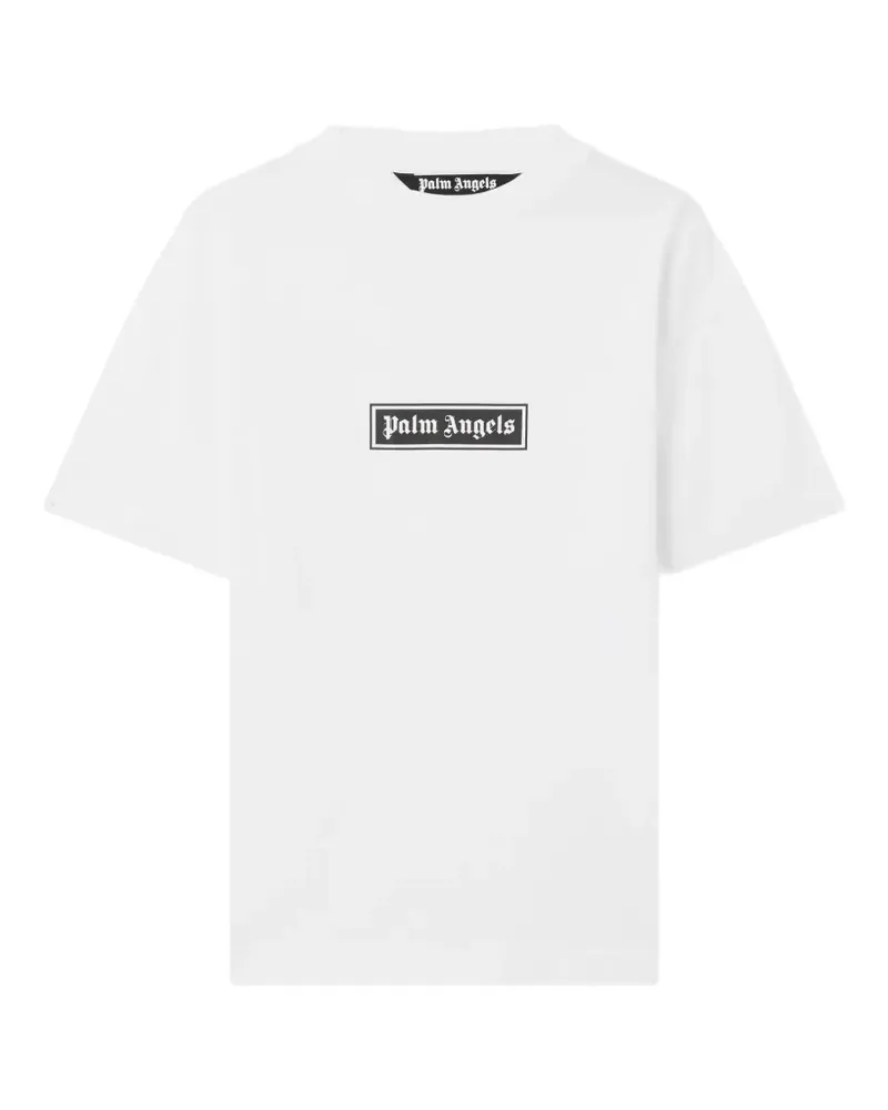 Palm Angels T-Shirt mit Logo - Weiß Weiß