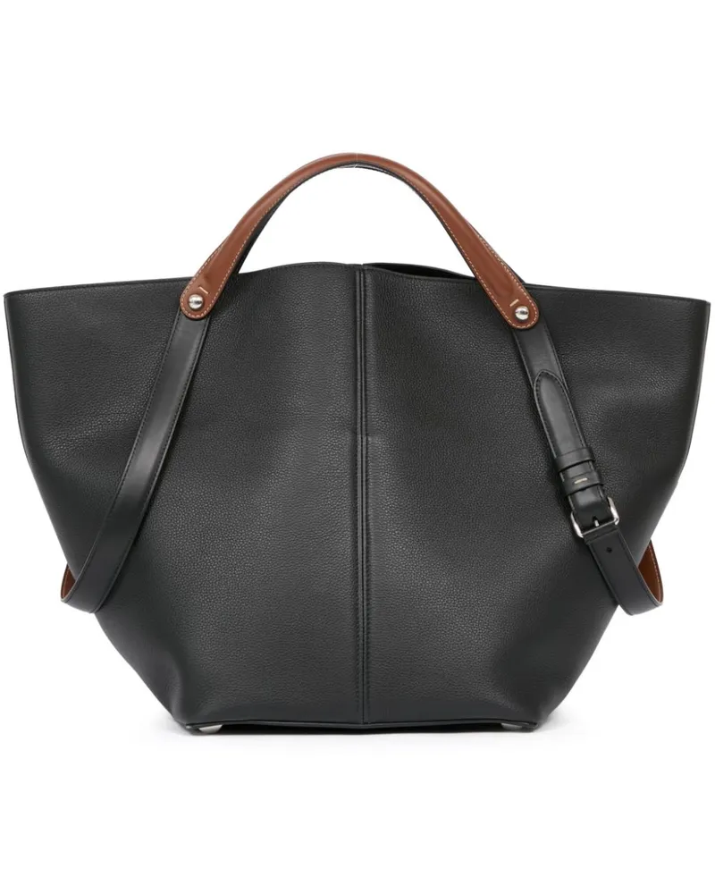 Maison Margiela Große Dress-Age Schultertasche - Schwarz Schwarz