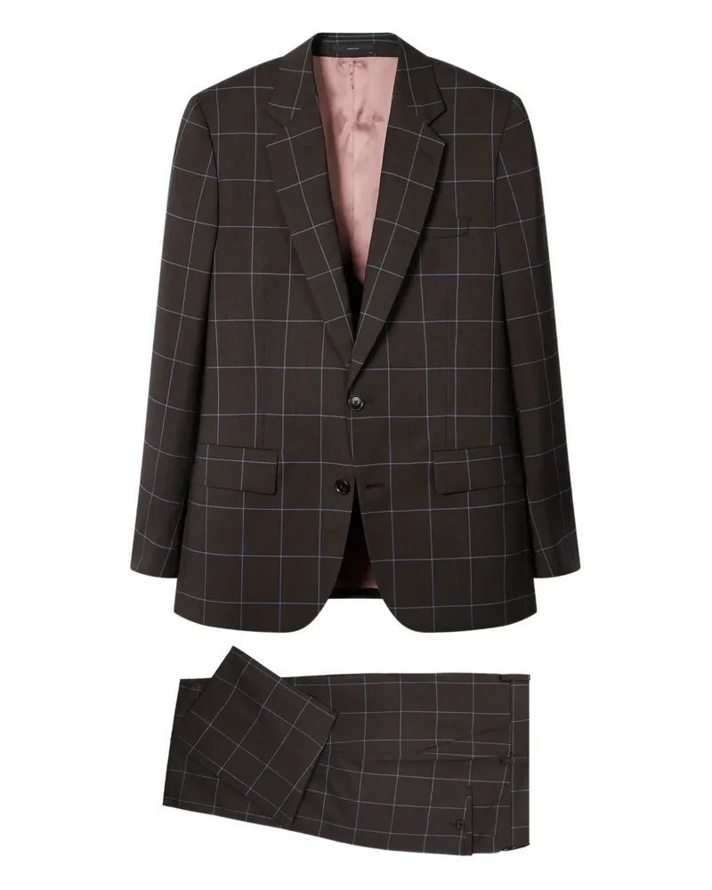 Paul Smith Karierter Anzug - Braun Braun