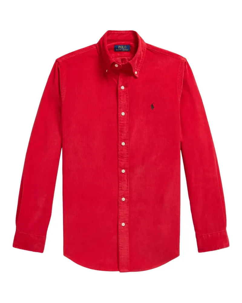 Ralph Lauren Custom Fit Cordhemd - Rot Rot