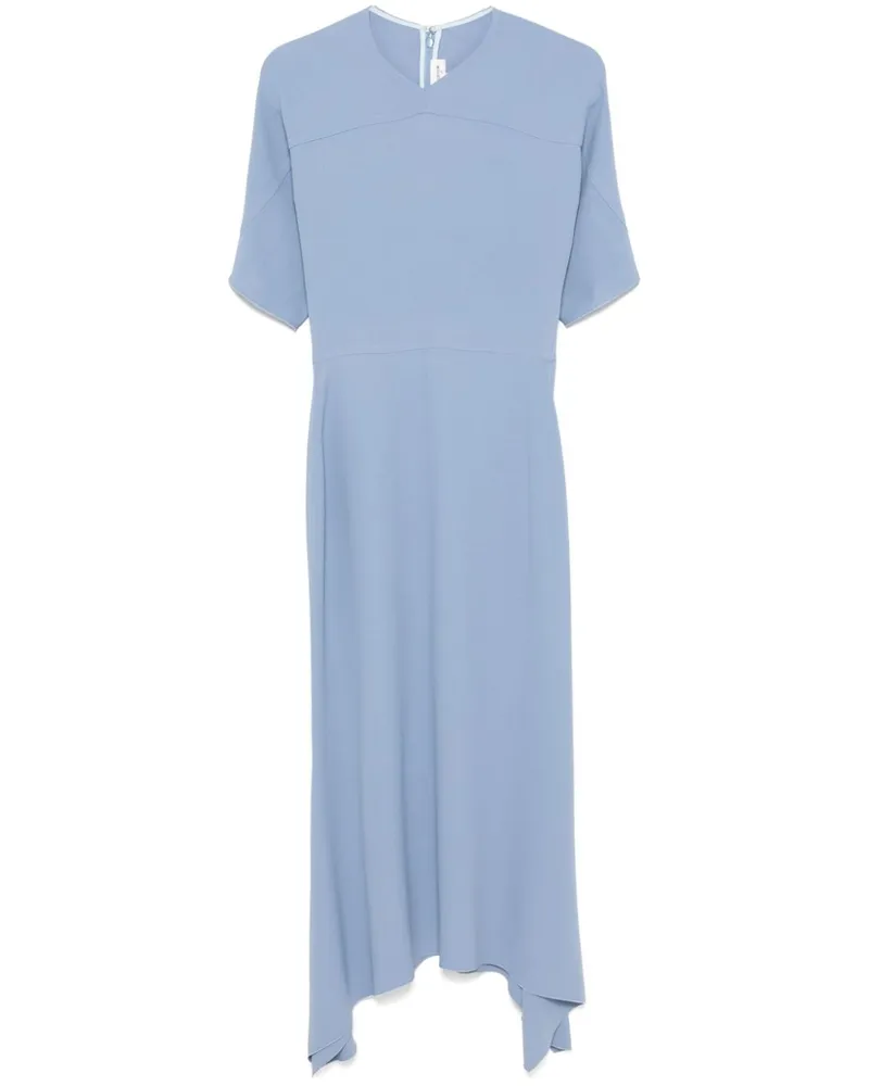 Victoria Beckham Folded Midikleid - Blau Blau