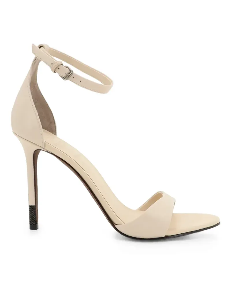 Brunello Cucinelli Monili-embellished ankle-strap sandals - Nude Nude