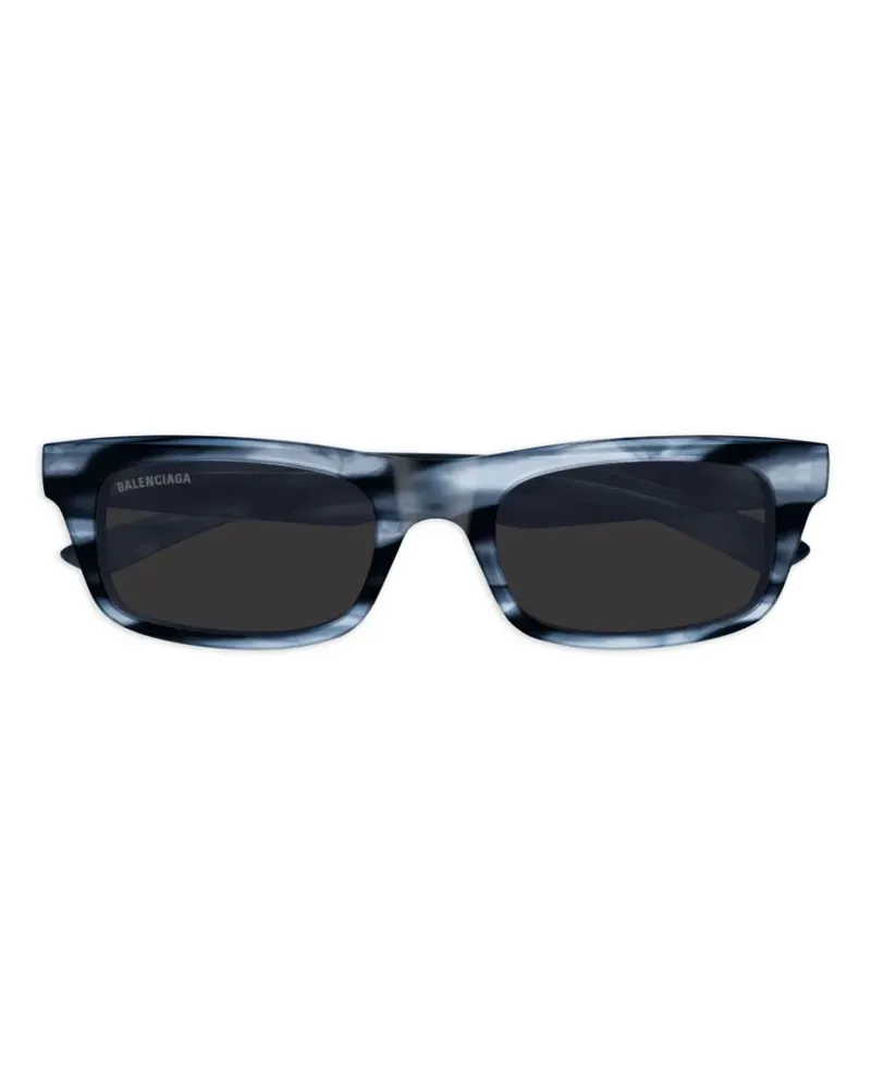 Balenciaga Sonnenbrille mit eckigem Gestell - Blau Blau