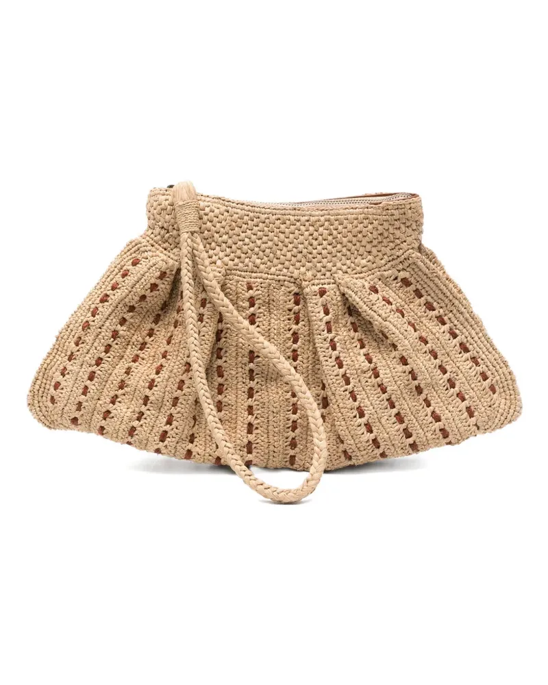 IBELIV trapezoid pochette beach bag - Nude Nude