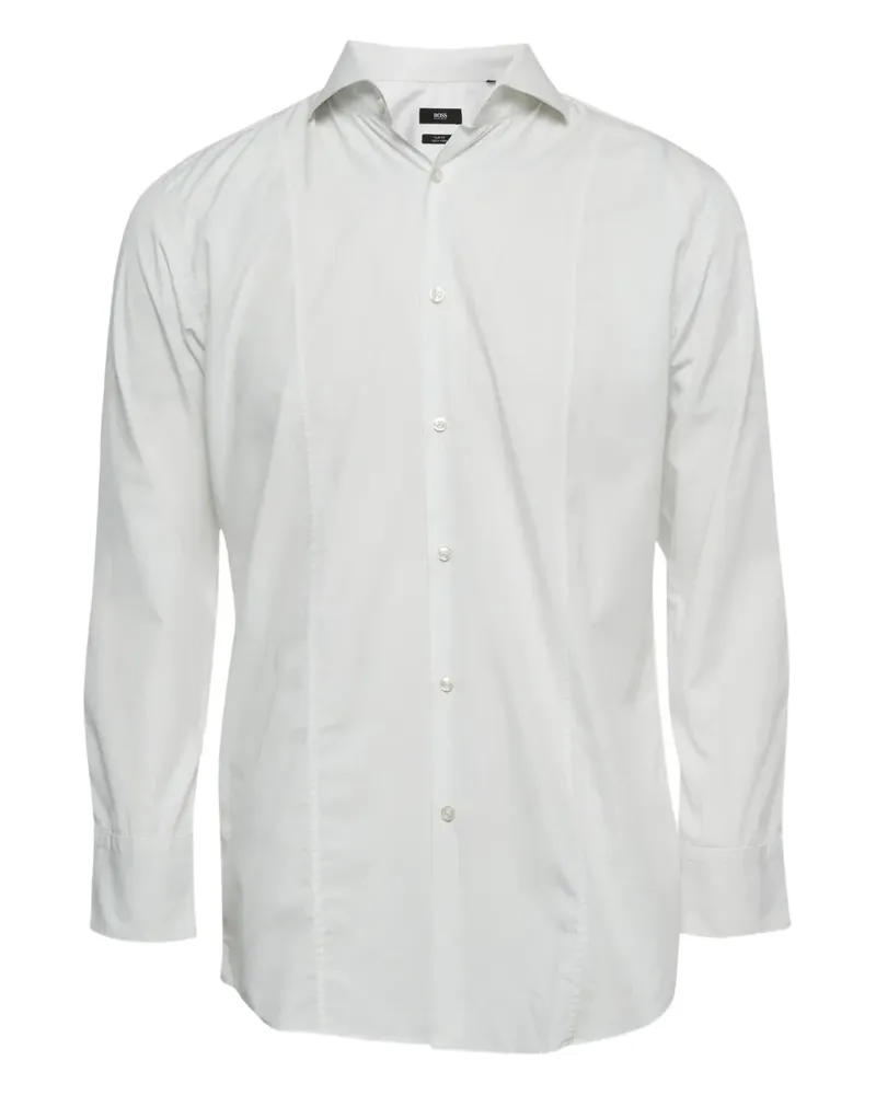 HUGO BOSS Philip long-sleeve button-fastening shirt - Weiß Weiß