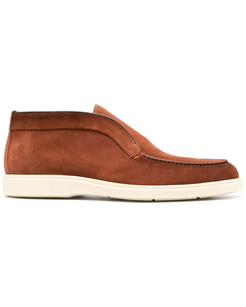 Santoni Desert-Boots aus Wildleder Braun