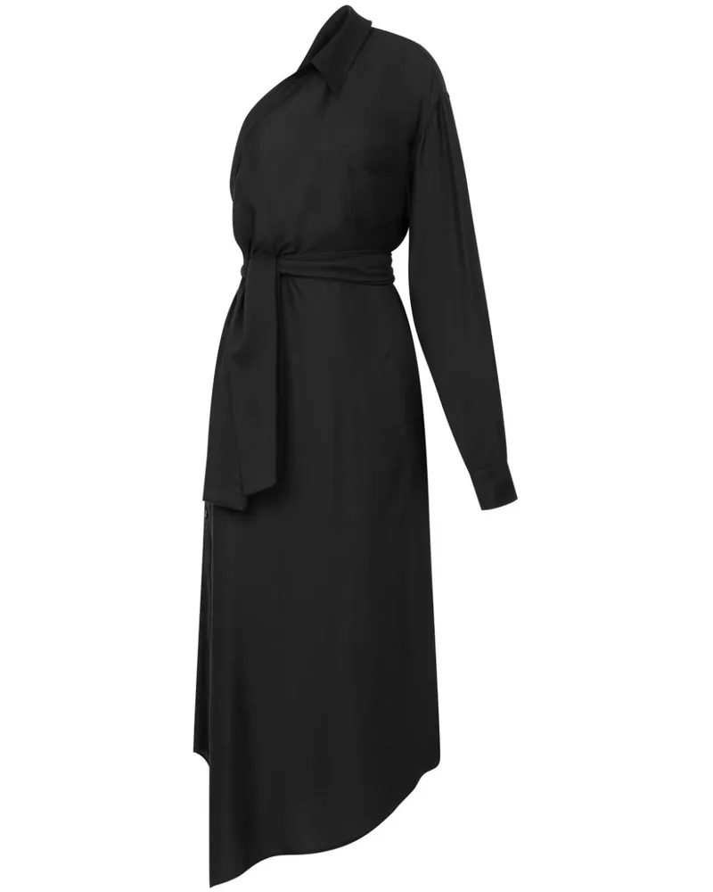 Moschino Asymmetrisches Maxikleid - Schwarz Schwarz