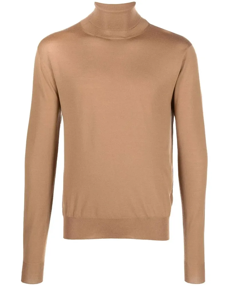 LARDINI Pullover mit Rollkragen - Braun Braun