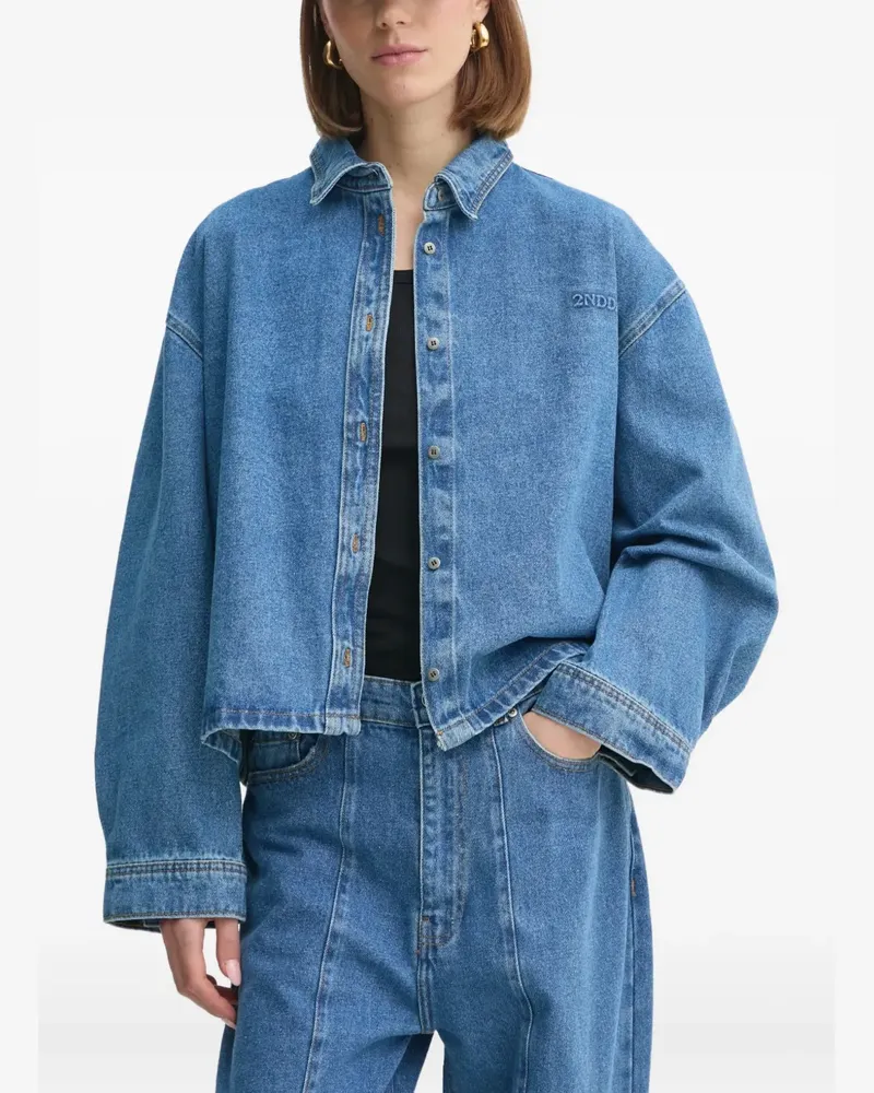 Day Birger et Mikkelsen Jeanshemd mit Logo-Prägung - Blau Blau