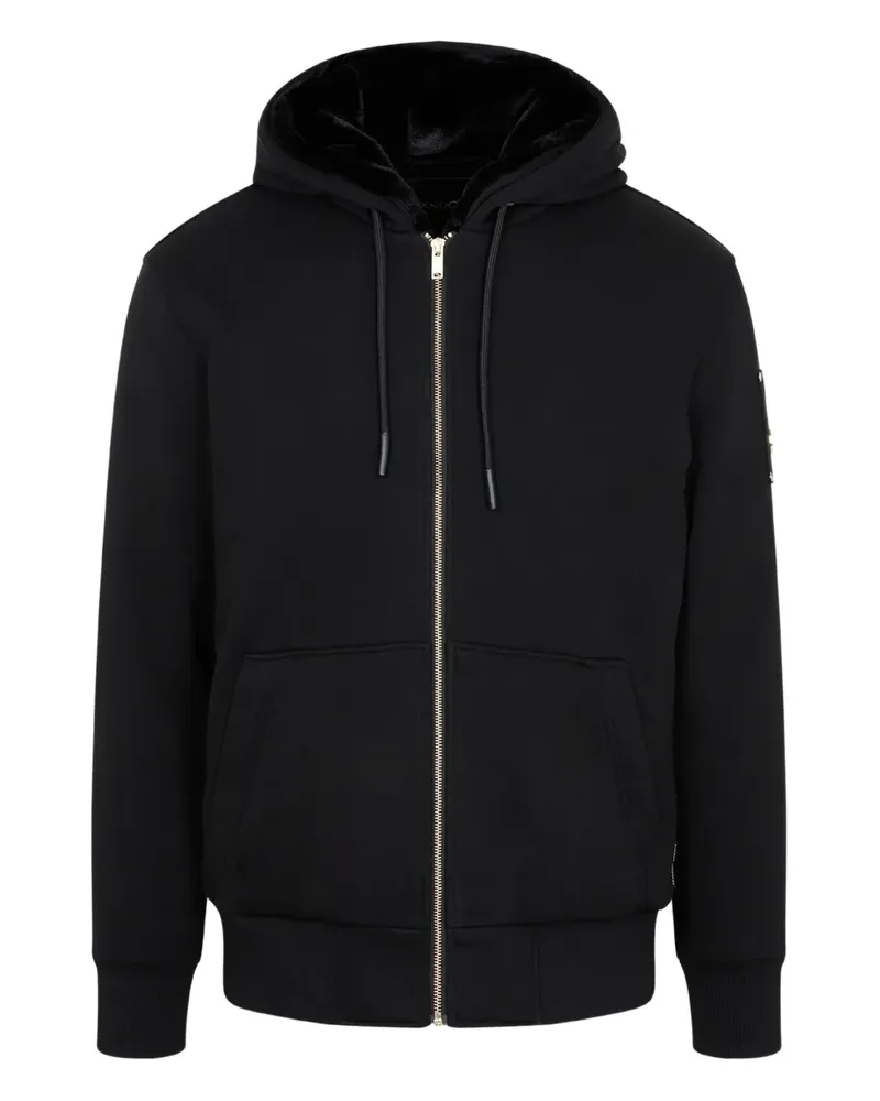 Moose Knuckles Kapuzenjacke mit Reißverschluss - Schwarz Schwarz