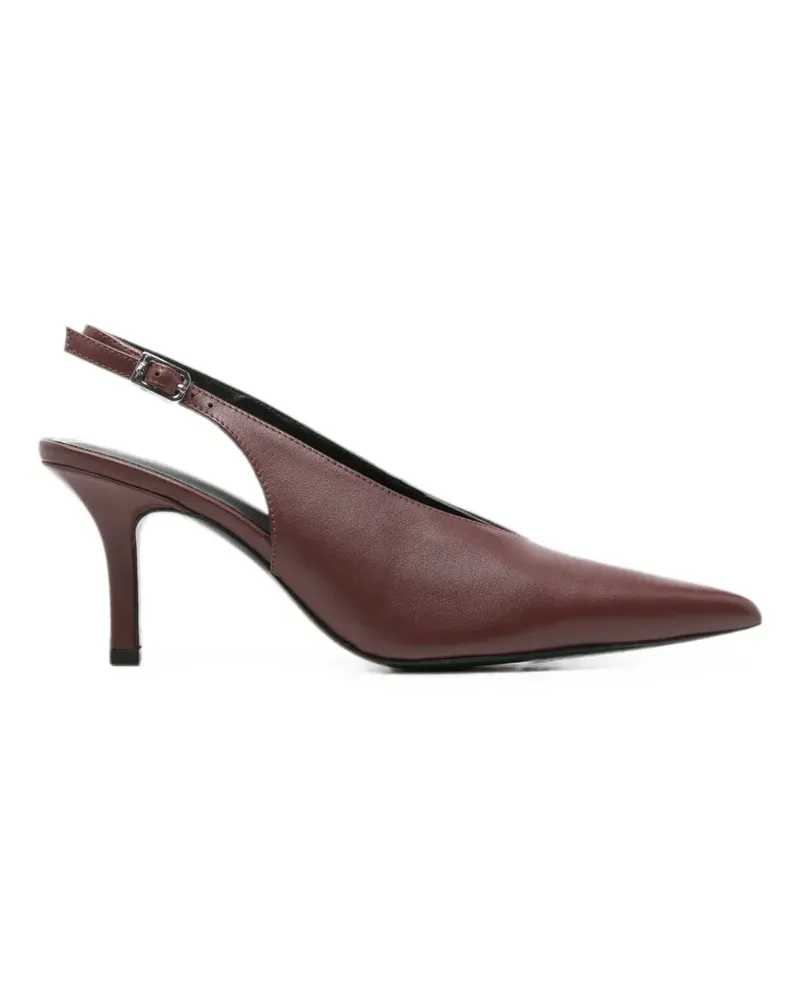 Patrizia Pepe pointed-toe slingback pumps - Braun Braun