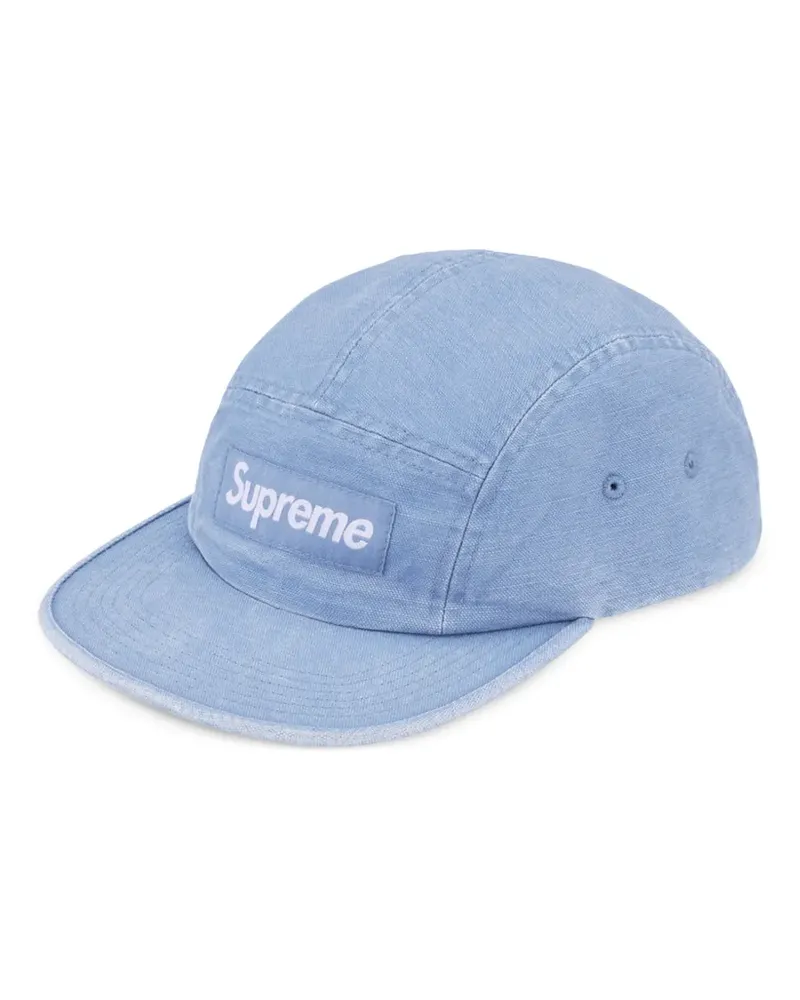 Supreme Being logo-patch canvas camp cap - Blau Blau