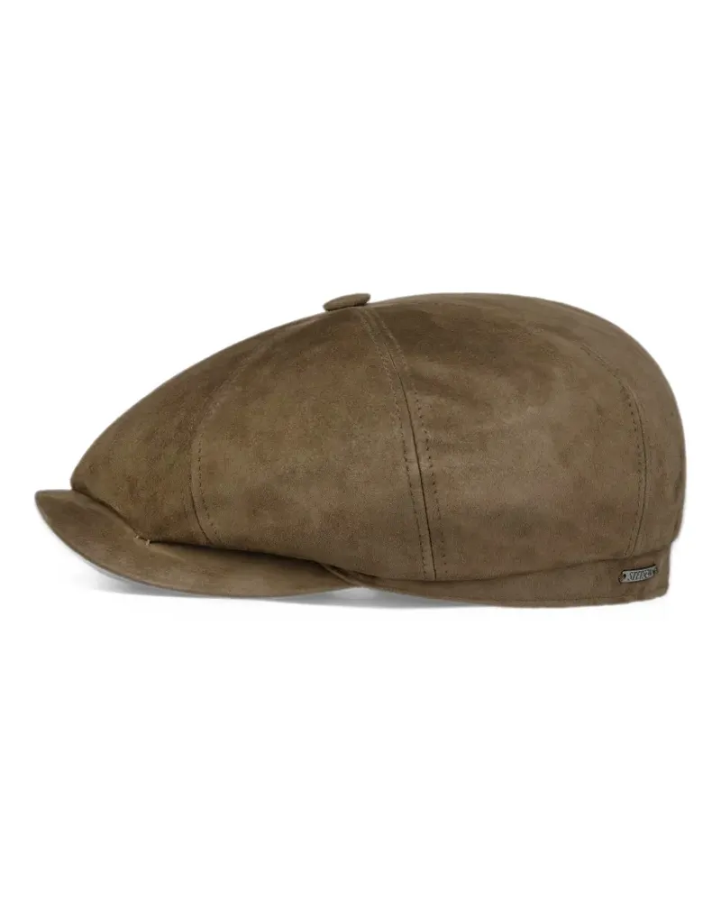 Stetson Brooklin suede flat cap - Braun Braun