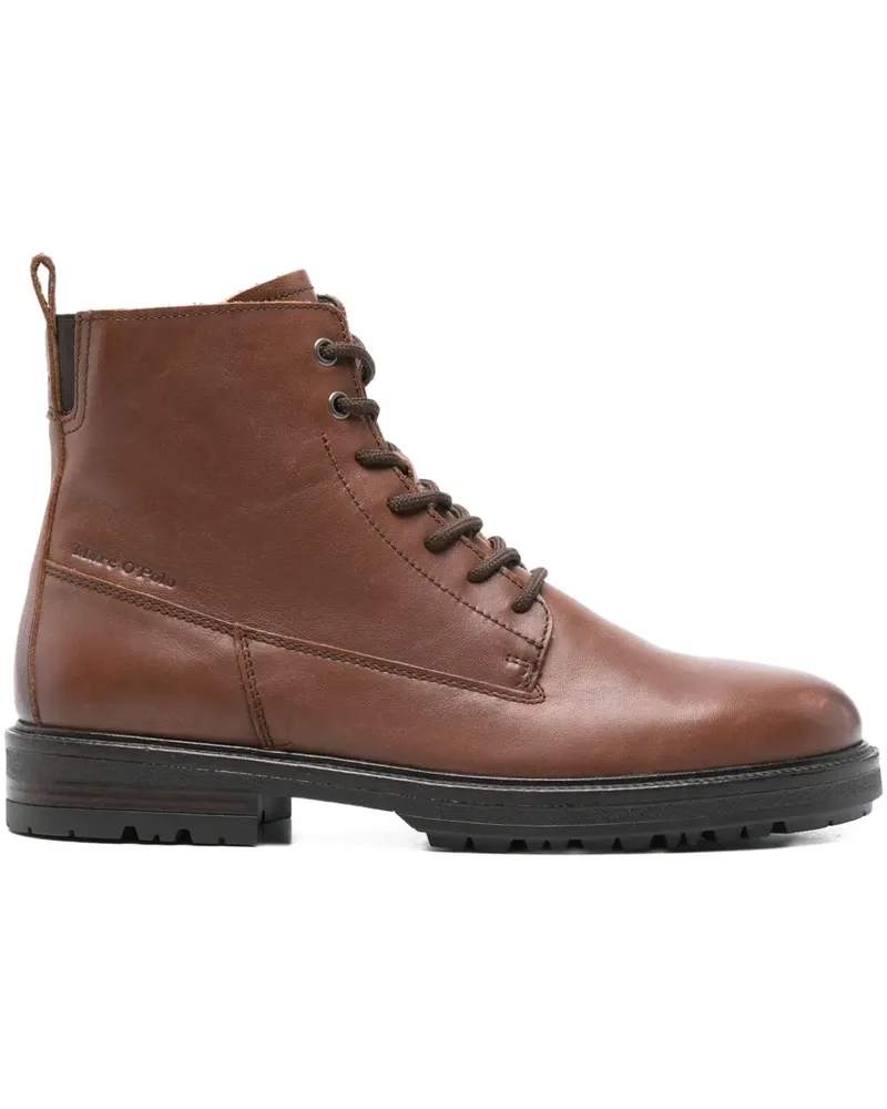 Marc O'Polo Stiefel mit Schnürung - Braun Braun