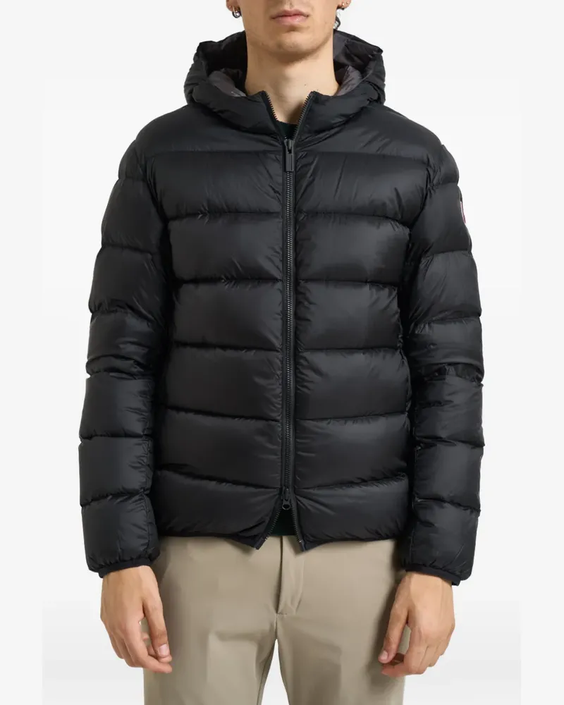 Colmar quilted hooded jacket - Schwarz Schwarz