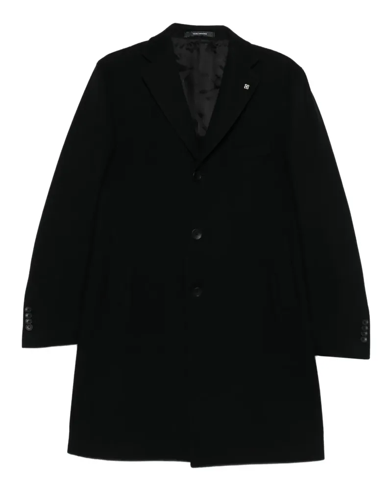 Tagliatore Einreihiger Mantel - Schwarz Schwarz
