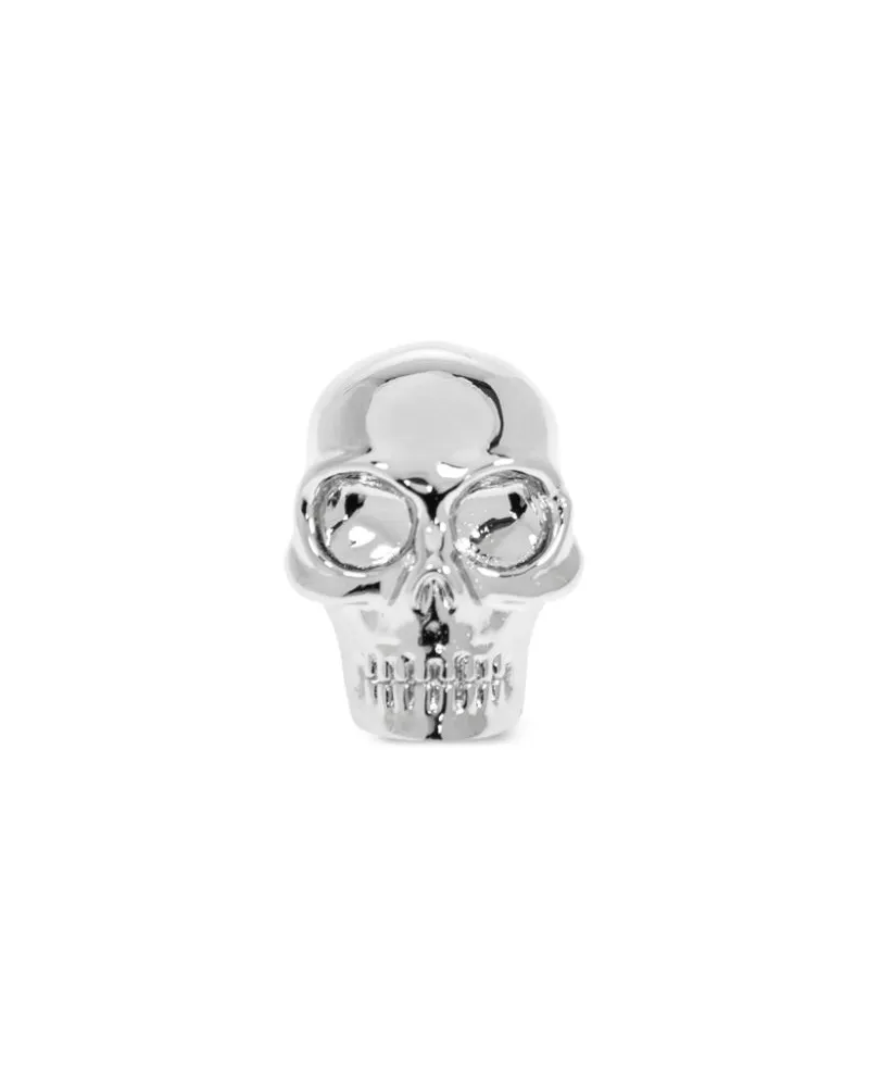 Alexander McQueen Totenkopf-Ohrring - Silber Silber