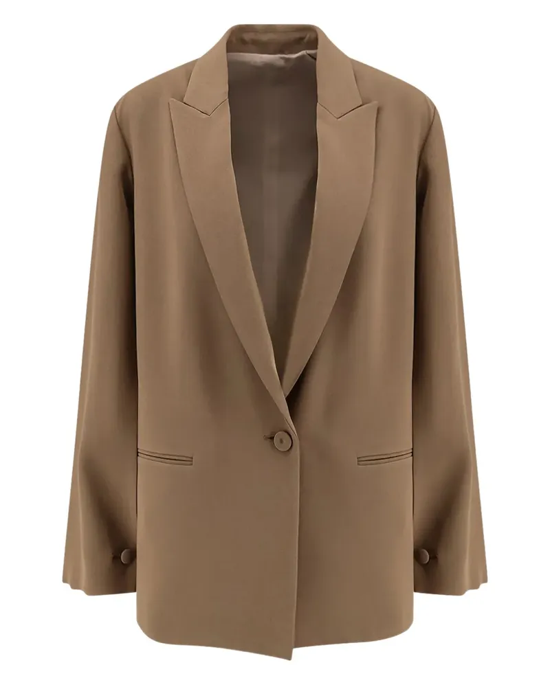 Alberta Ferretti long-sleeve blazer - Braun Braun
