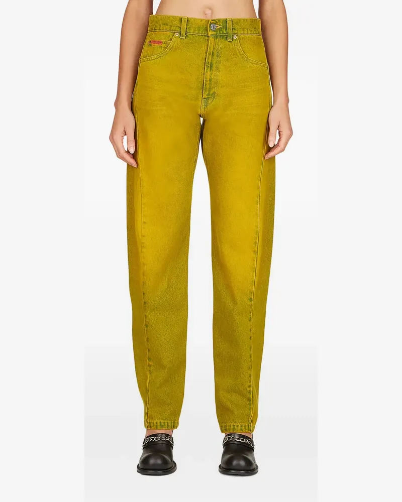 Martine Rose Jeans im Distressed-Look - Gelb Gelb