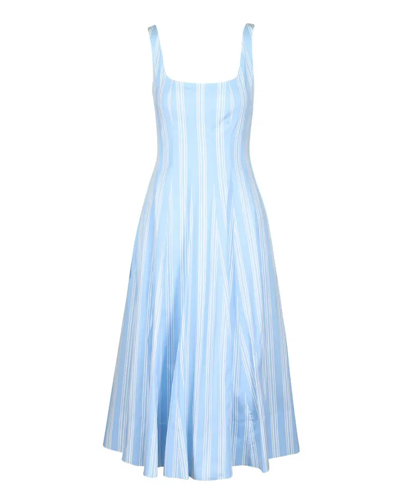 STAUD Gestreiftes Kleid - Blau Blau