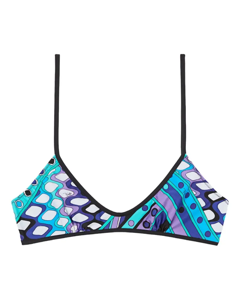 Emilio Pucci Balconette-Bikini-Oberteil mit Vivara-Print - Blau Blau