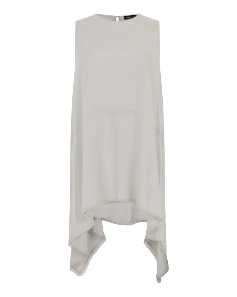 Fabiana Filippi asymmetric sleeveless top - Grau Grau