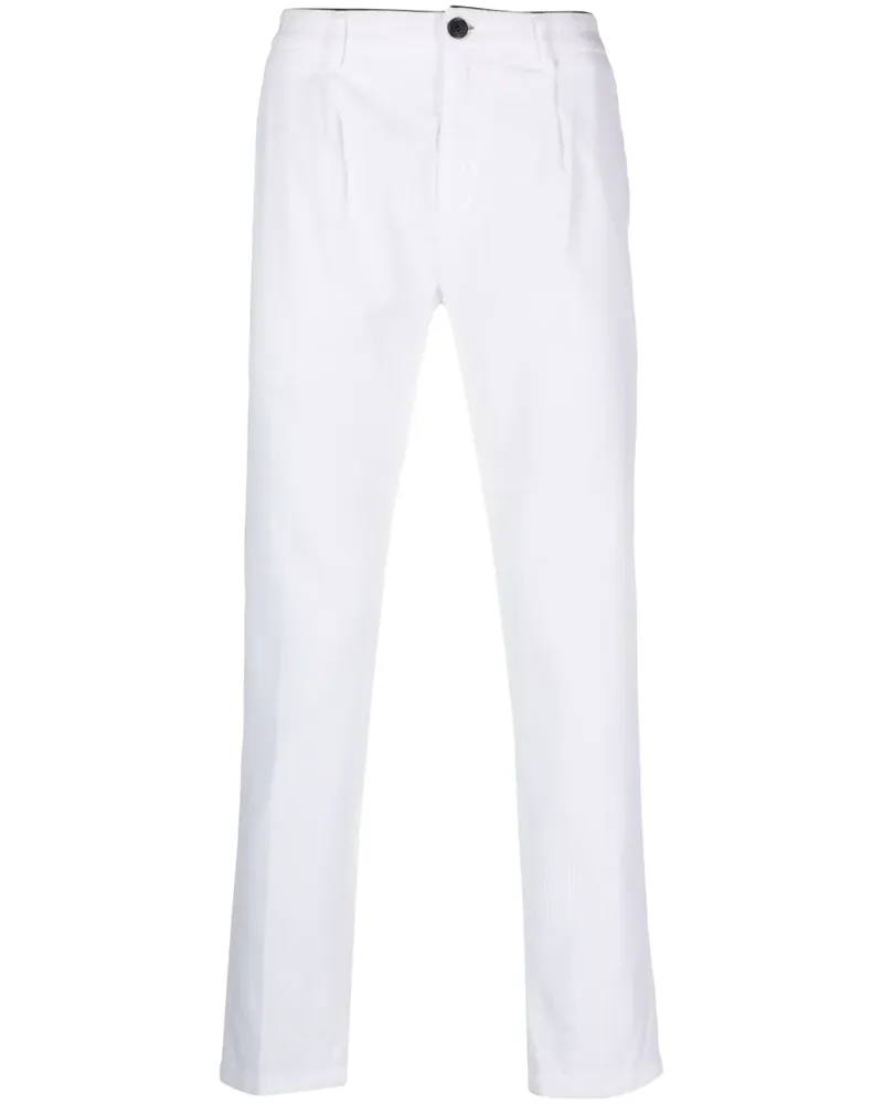 Department 5 Tapered-Hose mit Bundfalten - Weiß Weiß