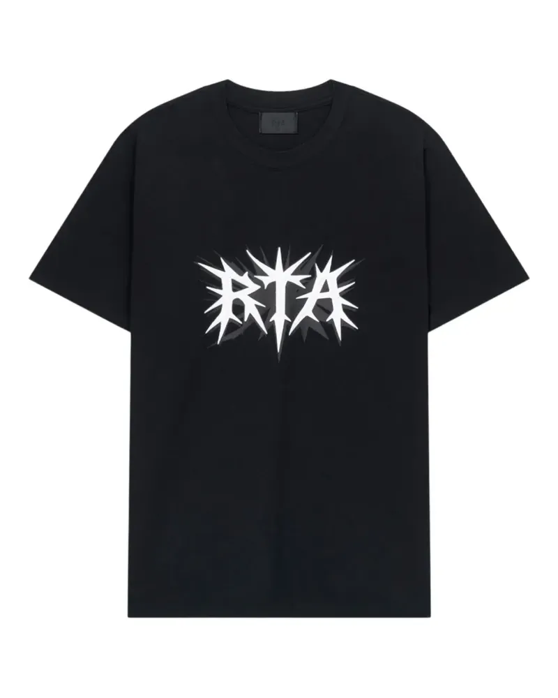 RTA Liam T-Shirt mit Logo - Schwarz Schwarz