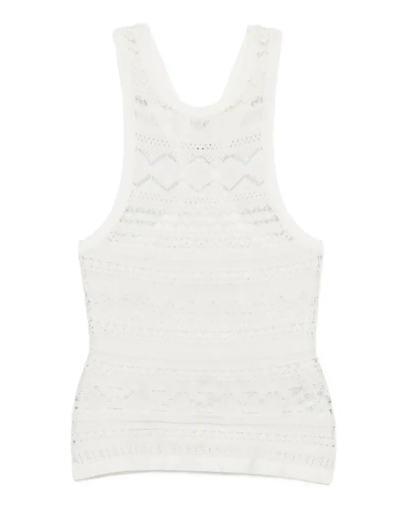 Nanushka Raisie lace racerback tank top - Nude Nude